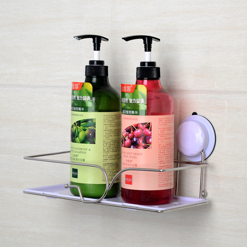樂貼浴室置物架 不銹鋼免打孔設(shè)計(jì)，輕松打造整潔衛(wèi)浴空間